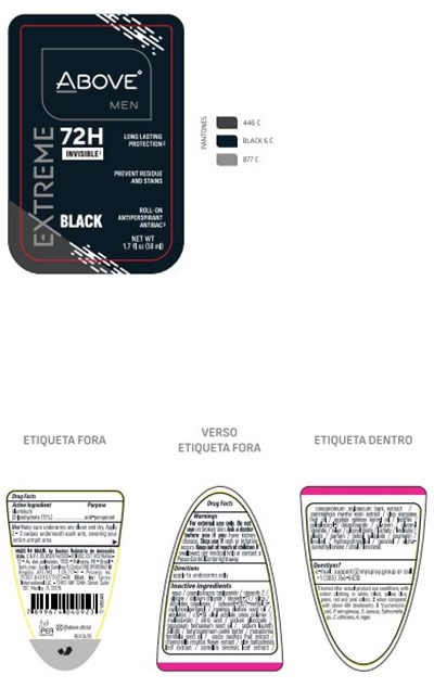 Above Cream Original Woman Antiperspirant Deodorant 72h (Antitranspirante Above Rollon Extreme Black)